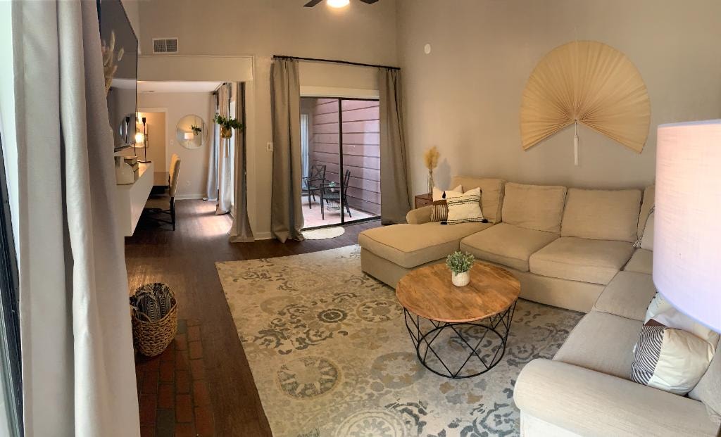 Texas A&M Game Day House living room